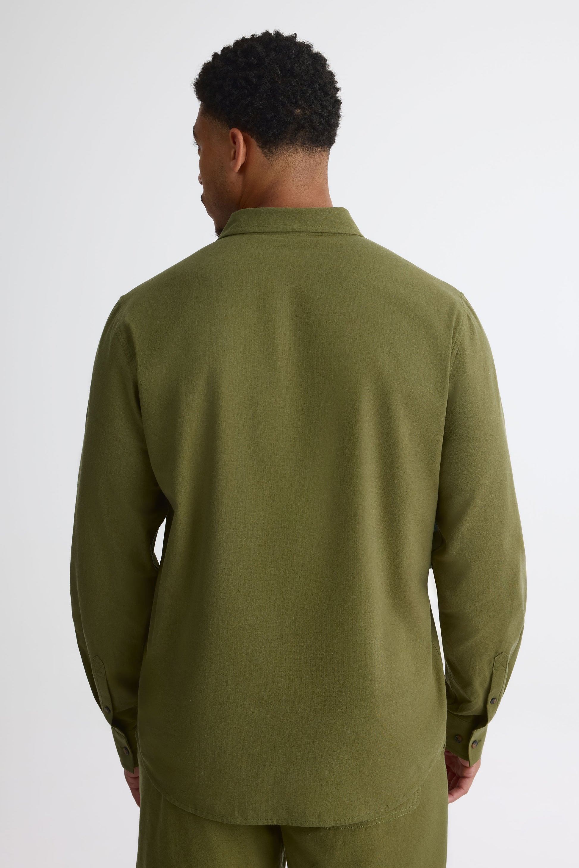 Chemise à manches longues - Homme && VERT