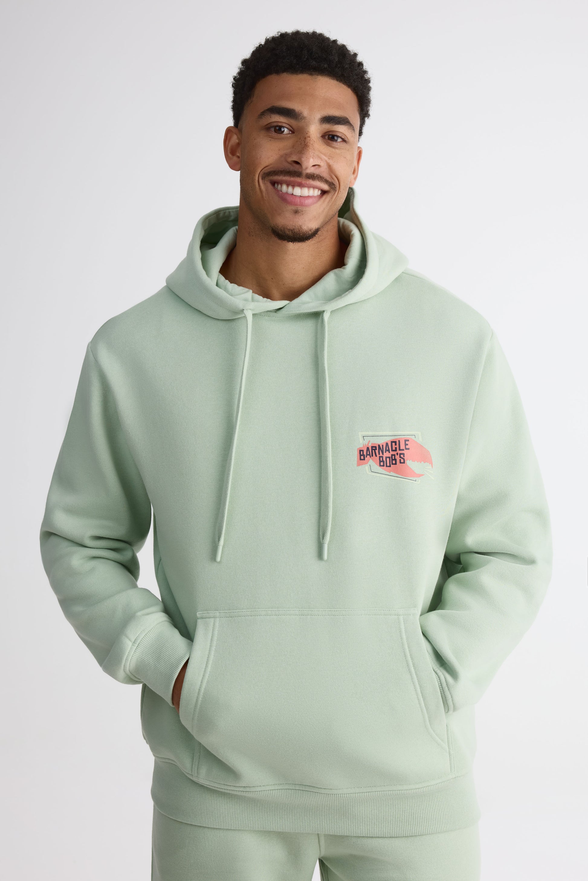 Chandail ouaté à capuchon – Homme && VERT
