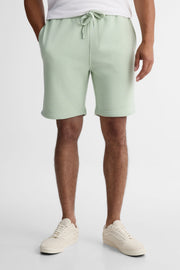 Short ouaté élastique à la taille - Homme && VERT