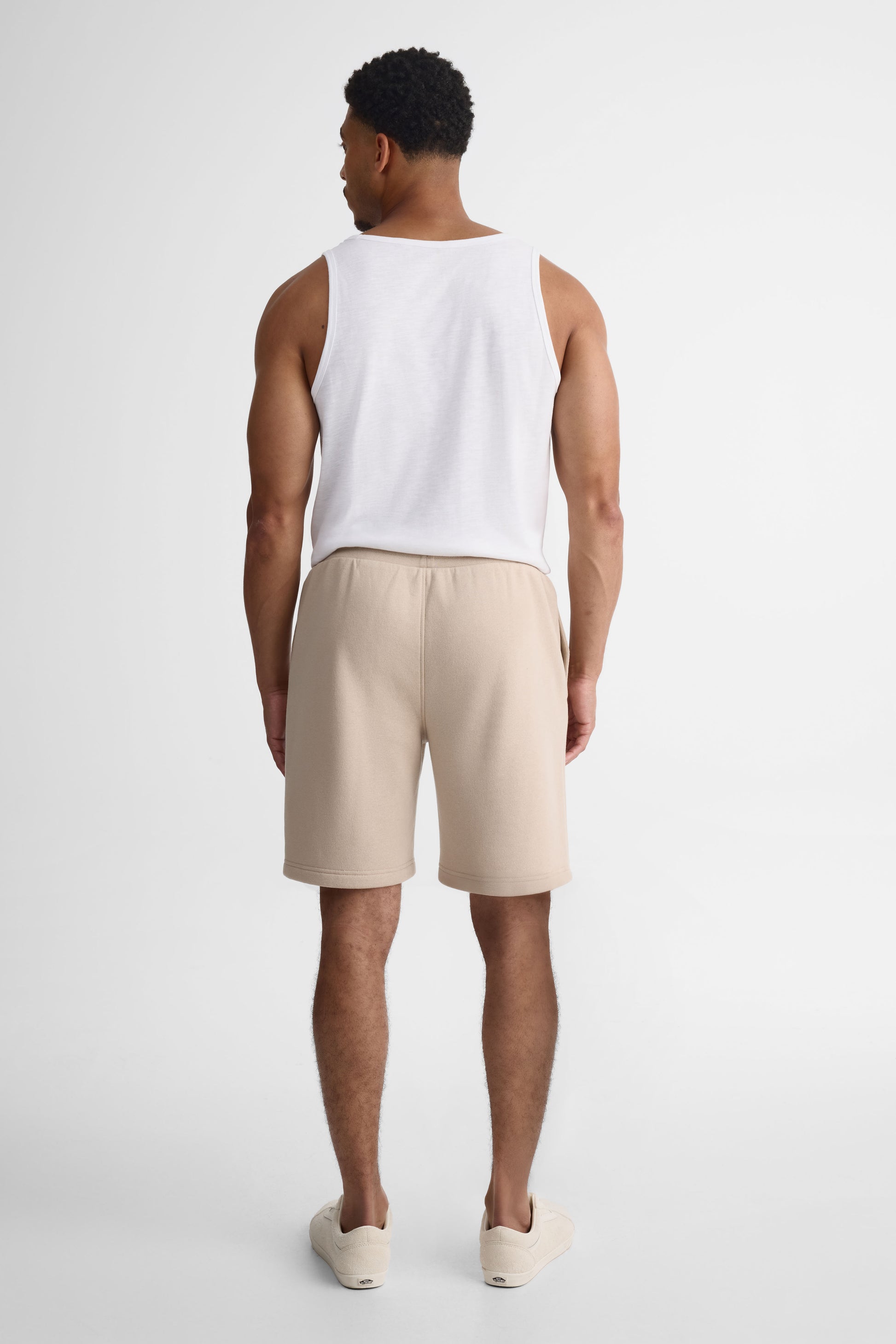 Short ouaté élastique à la taille - Homme && BRONZÉ