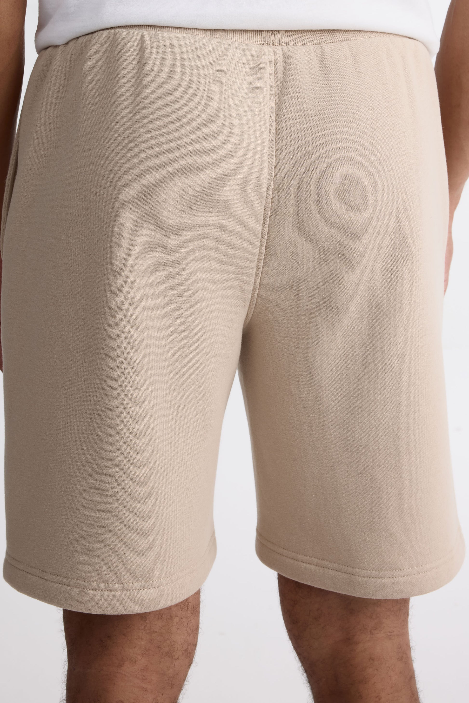 Short ouaté élastique à la taille - Homme && BRONZÉ