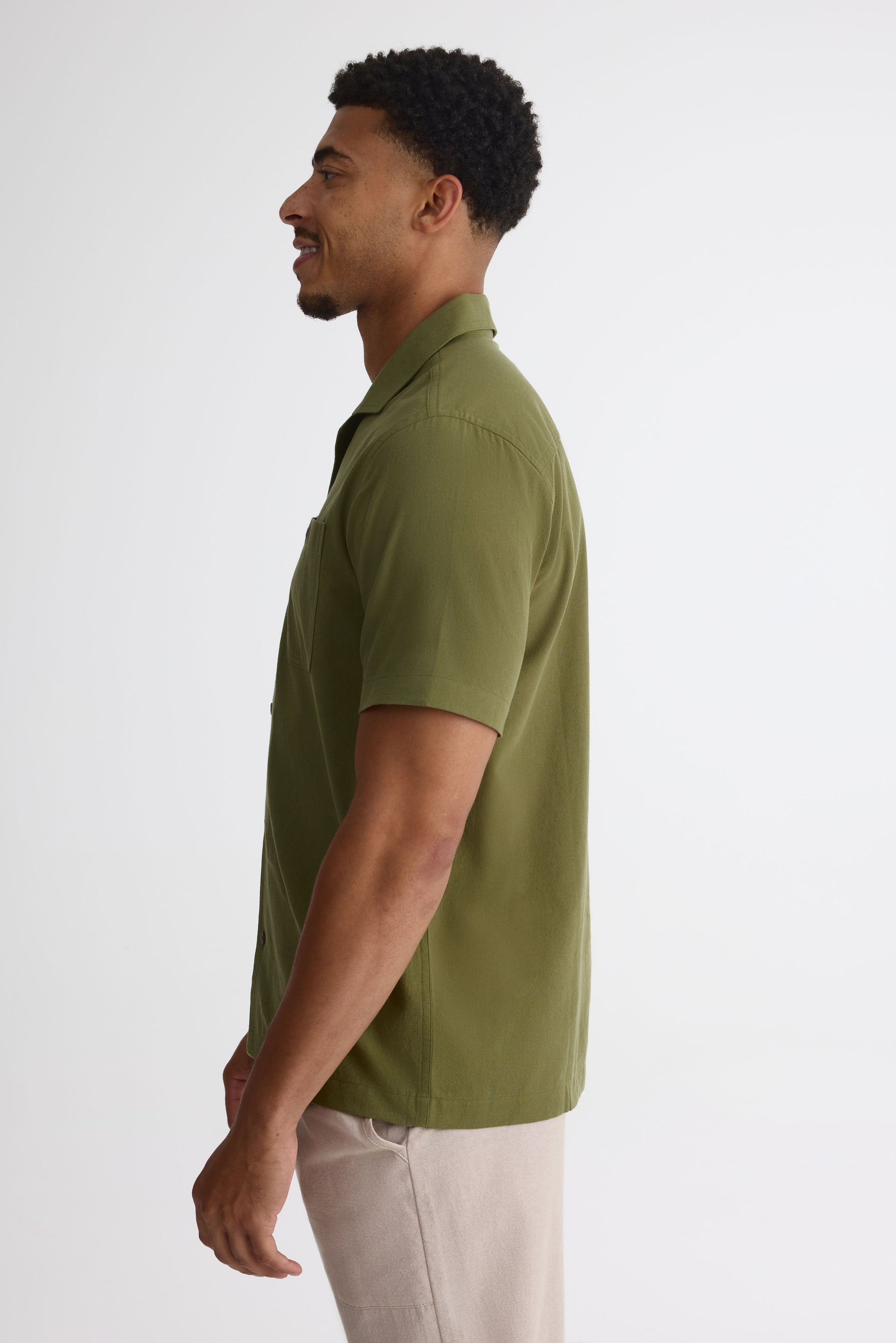 Chemise à manches courtes – Homme && VERT