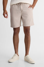 Short en chambray avec cordon - Homme && BRONZÉ