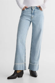 Jeans jambe droite – Femme && DENIM PALE