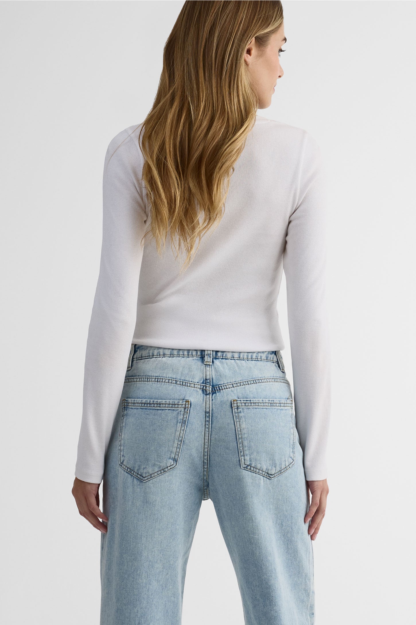 Jeans jambe droite – Femme && DENIM PALE