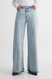 Jeans jambe large – Femme && DENIM PALE