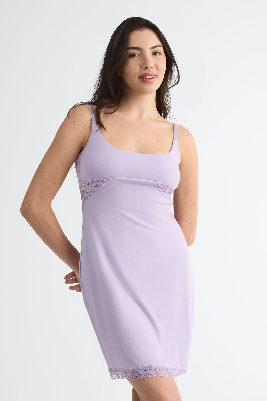 Nuisette en jersey à pois ou uni - Femme && LILAS
