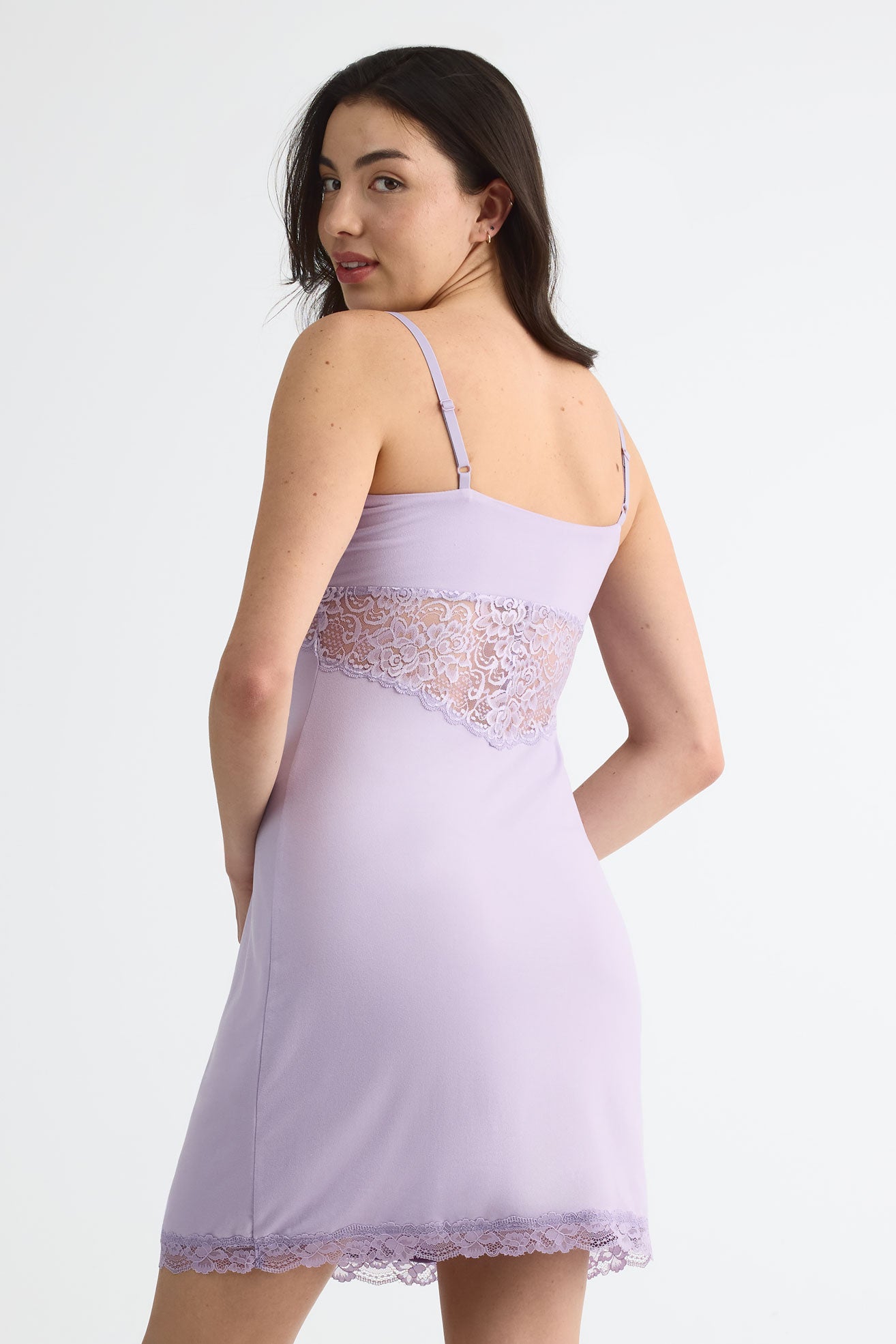 Nuisette en jersey à pois ou uni - Femme && LILAS
