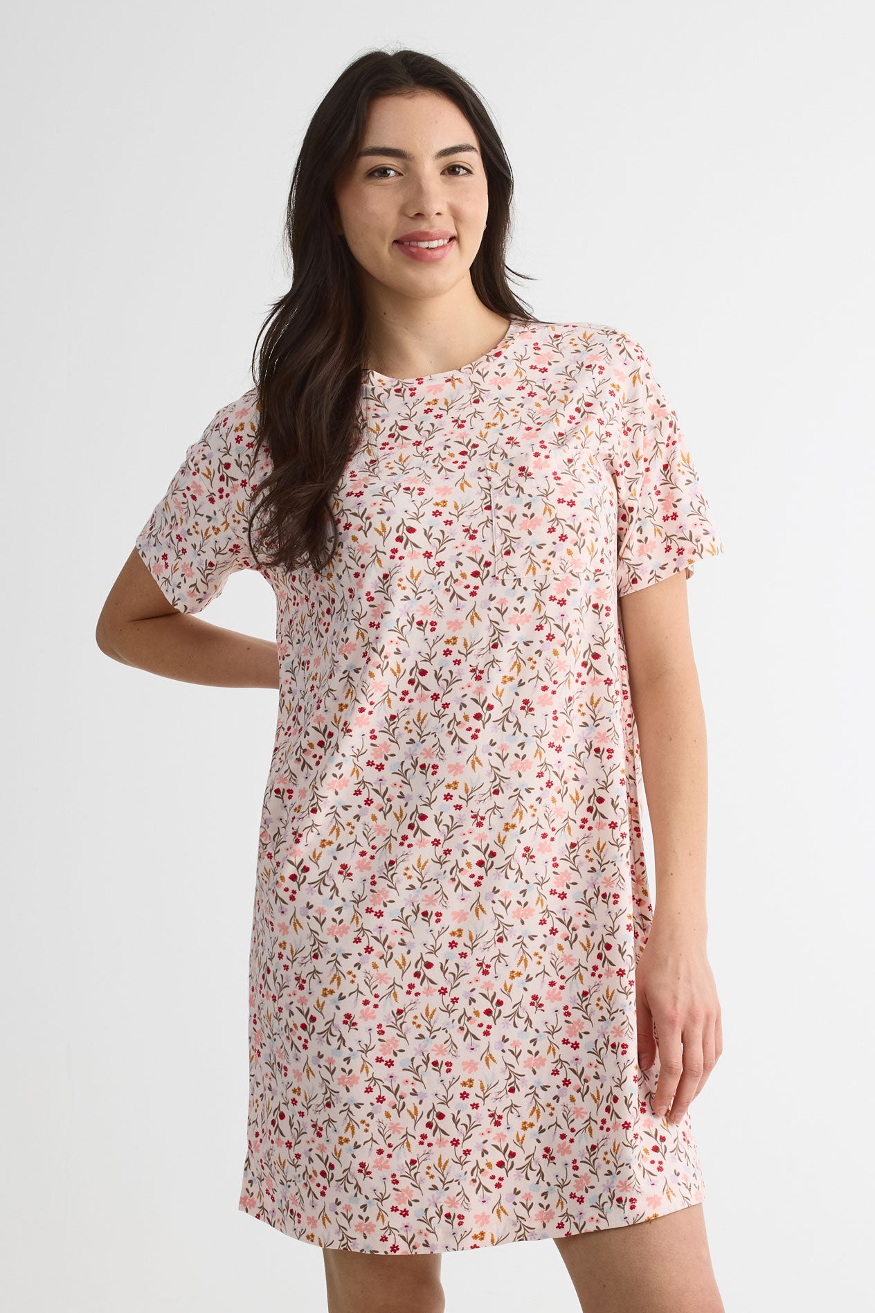 Jaquette en jersey à manches courtes – Femme && BLANC CASSÉ/MULTI