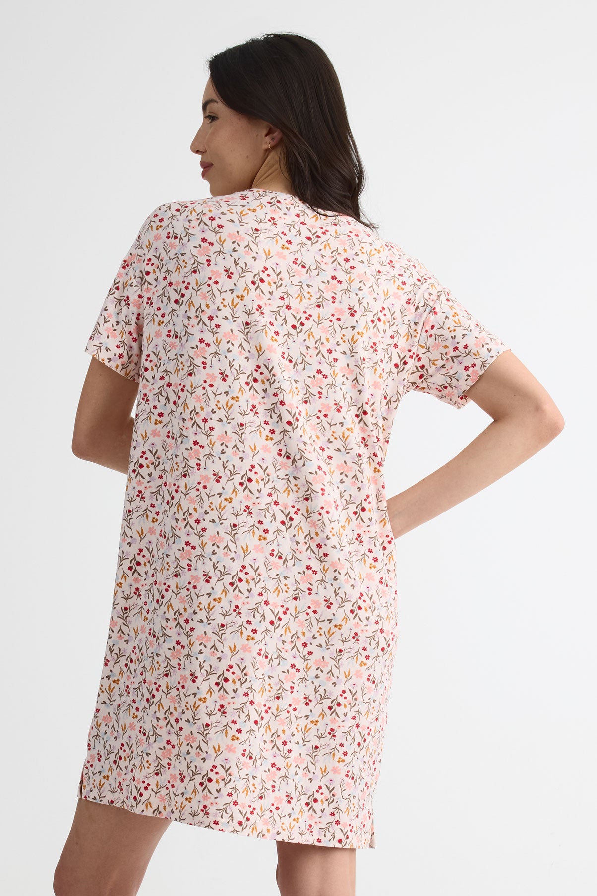 Jaquette en jersey à manches courtes – Femme && BLANC CASSÉ/MULTI