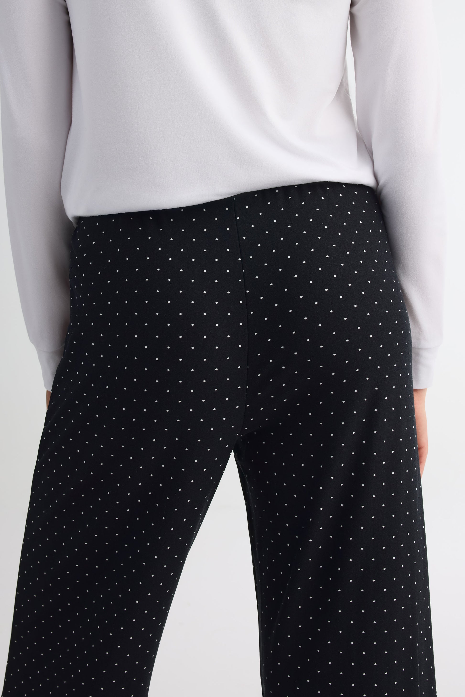 Pantalon en jersey imprimé – Femme && NOIR/MULTI