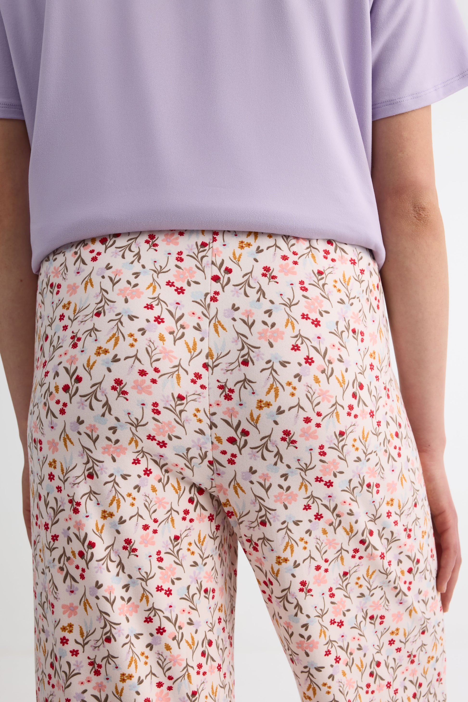 Pantalon en jersey imprimé – Femme && BLANC CASSÉ/MULTI