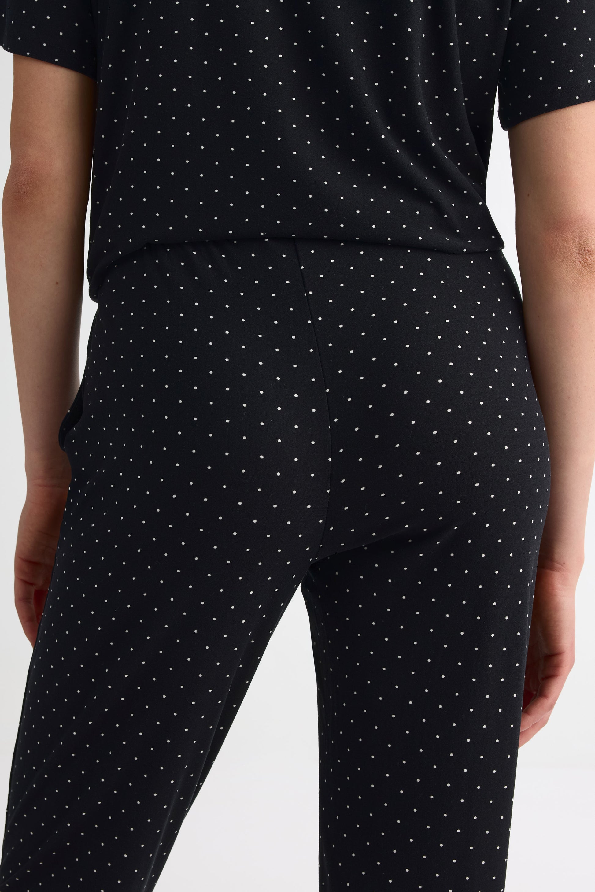 Pantalon en jersey imprimé – Femme && NOIR/MULTI
