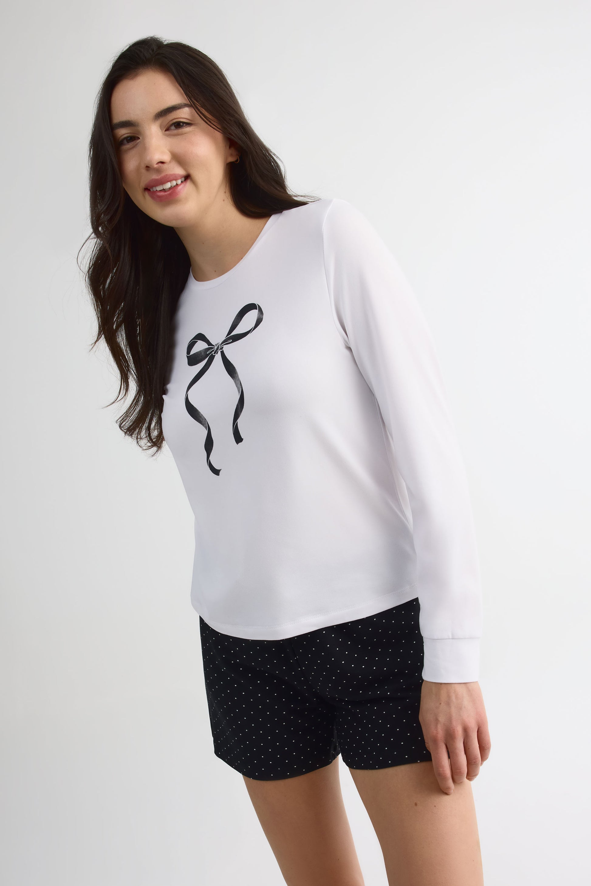 Pack de 2 shorts pyjama en jersey - Femme && NOIR/MULTI