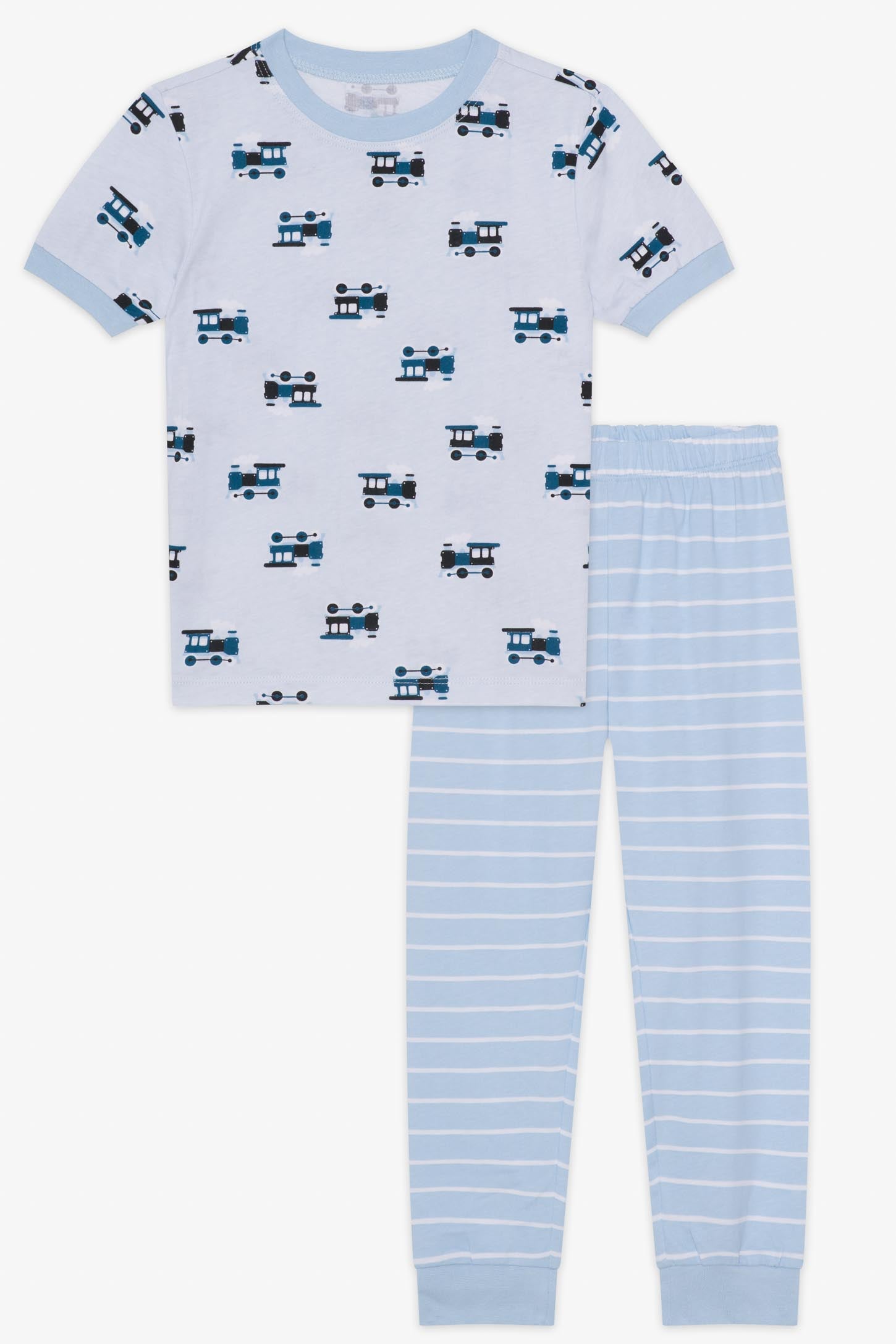 Ensemble pyjama 2 pièces m/c et m/longues - Enfant garçon && BLANC MULTI