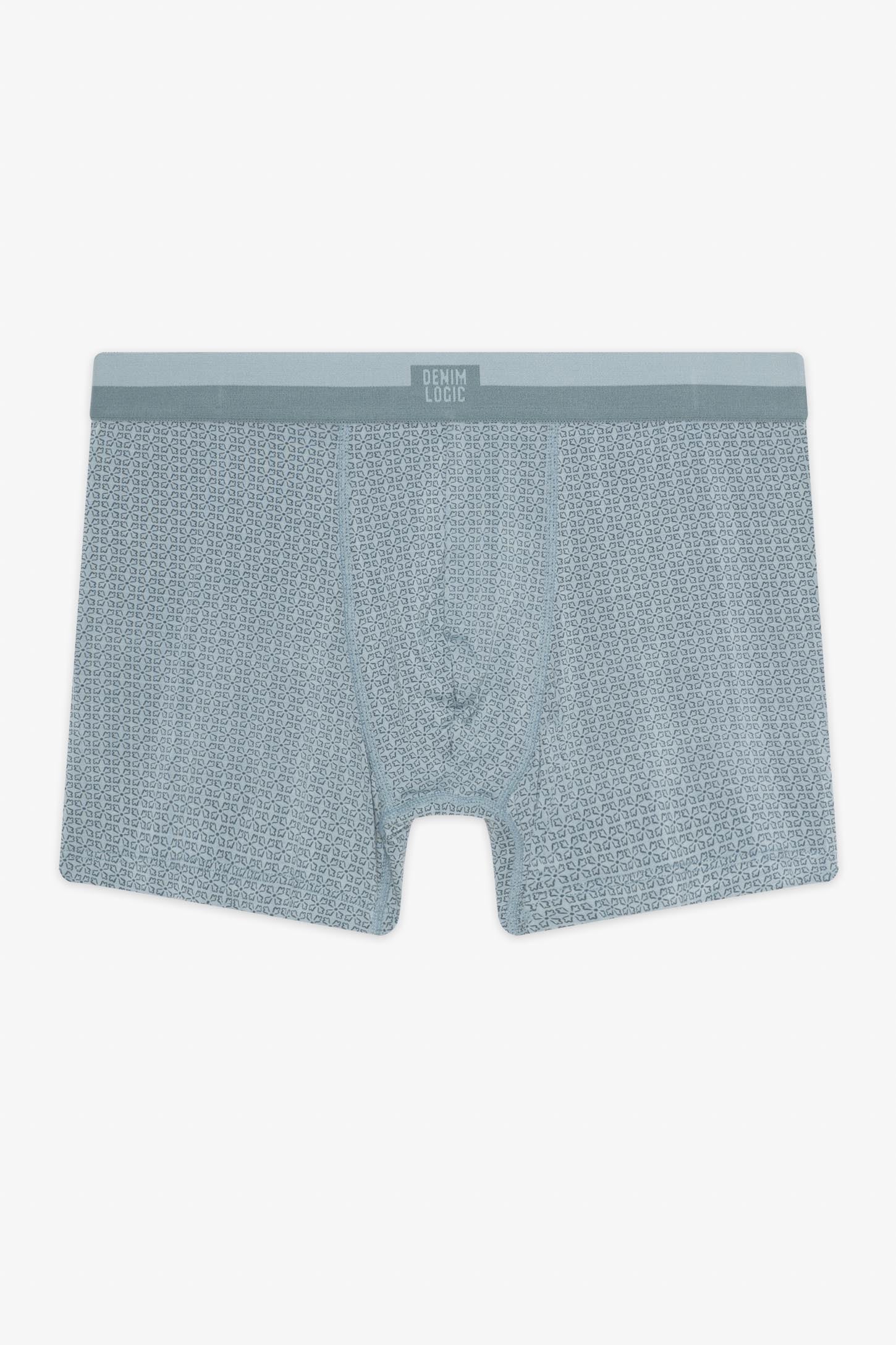 Boxer en coton, pack simple – Homme && BLEU ACIER