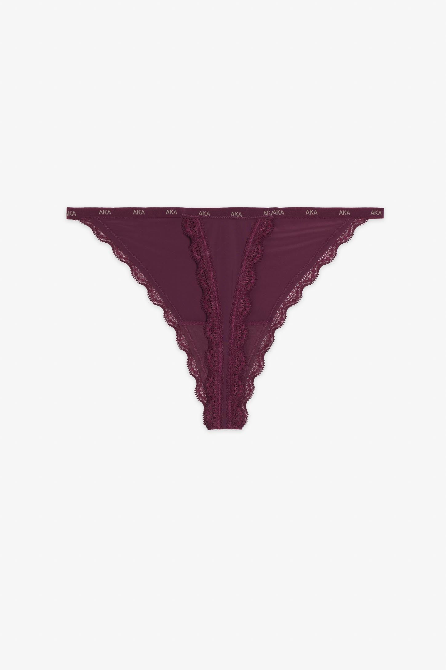 Thong en dentelle délicate – Femme && MAUVE