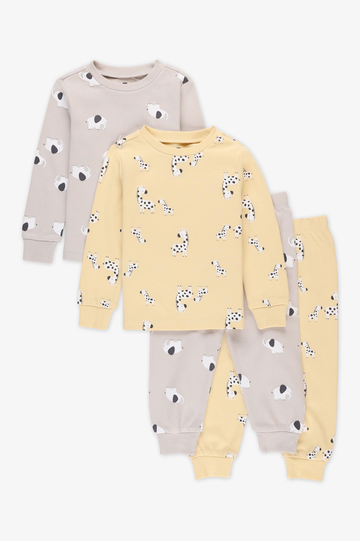 Pyjama 4 pièces en coton - Bébé && BEIGE