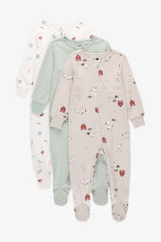 Pyjama 1 pièce en coton - Bébé && VERT
