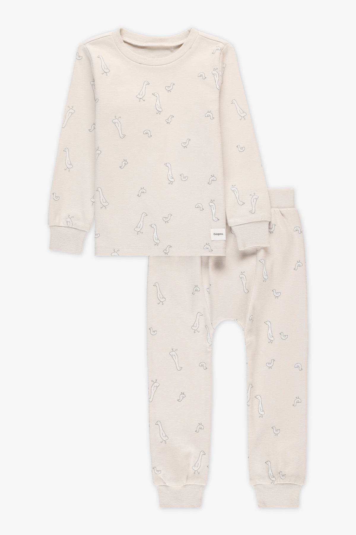 Pyjama 2 pièces en coton doux - Enfant && BEIGE