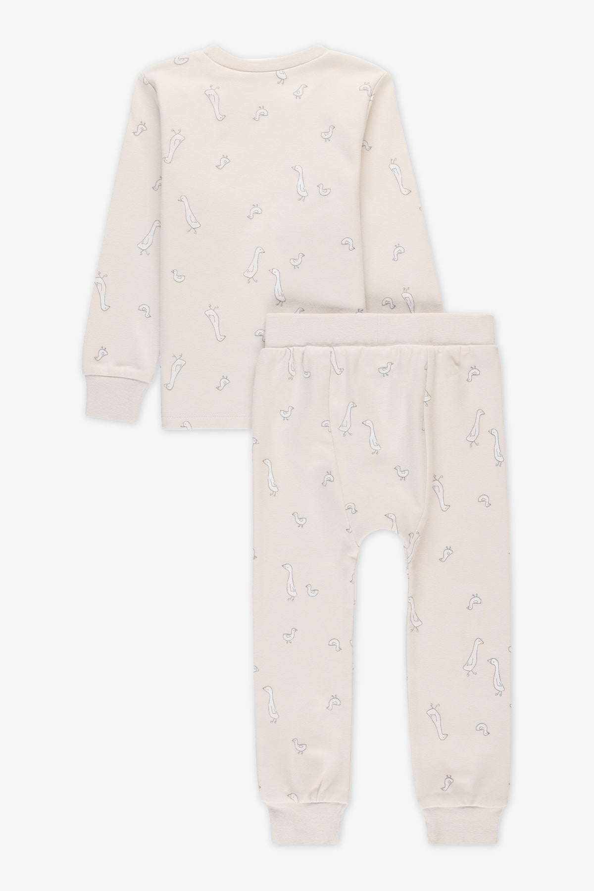 Pyjama 2 pièces en coton doux - Enfant && BEIGE