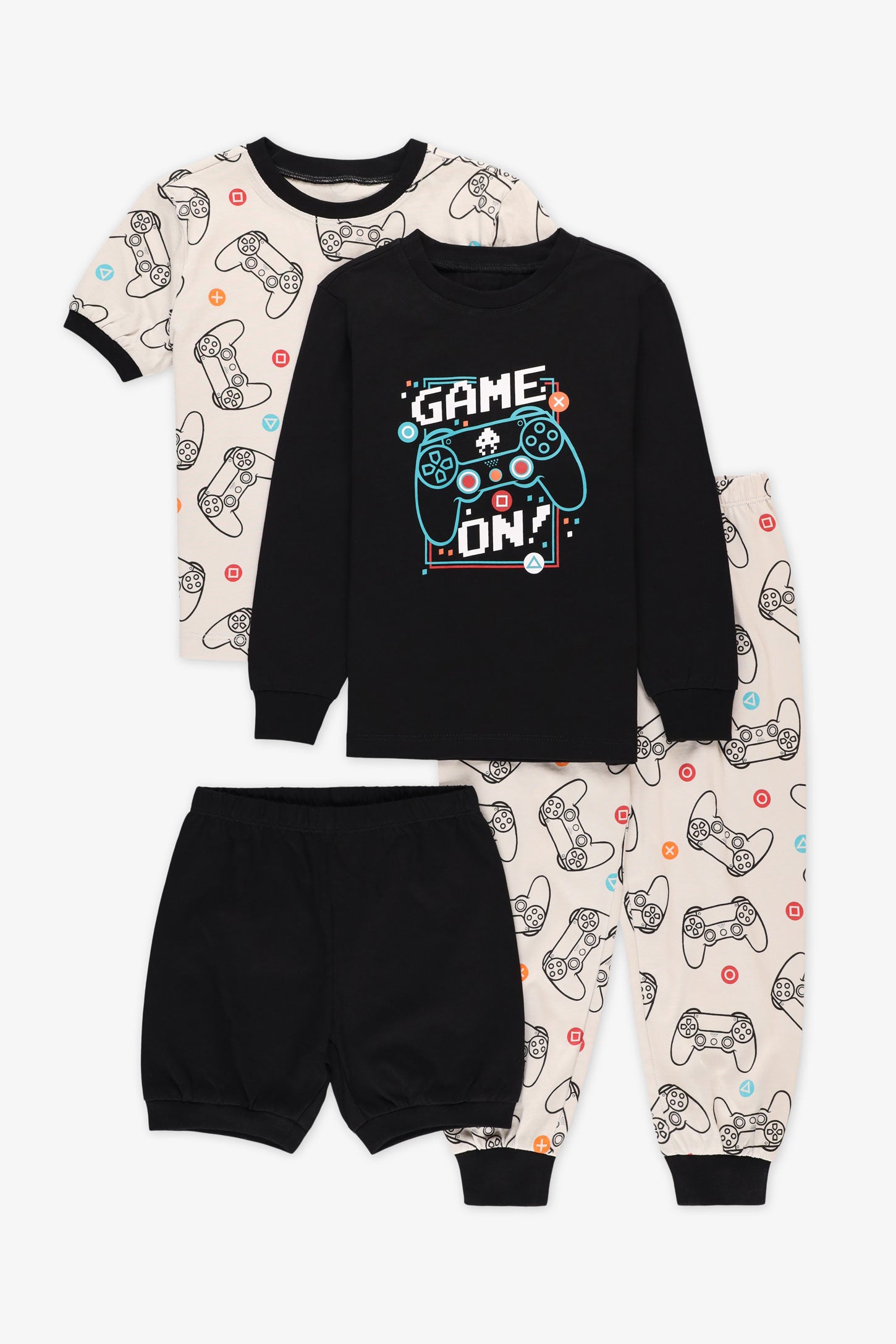 Pack 2 pyjamas 2 pièces – Enfant && NOIR