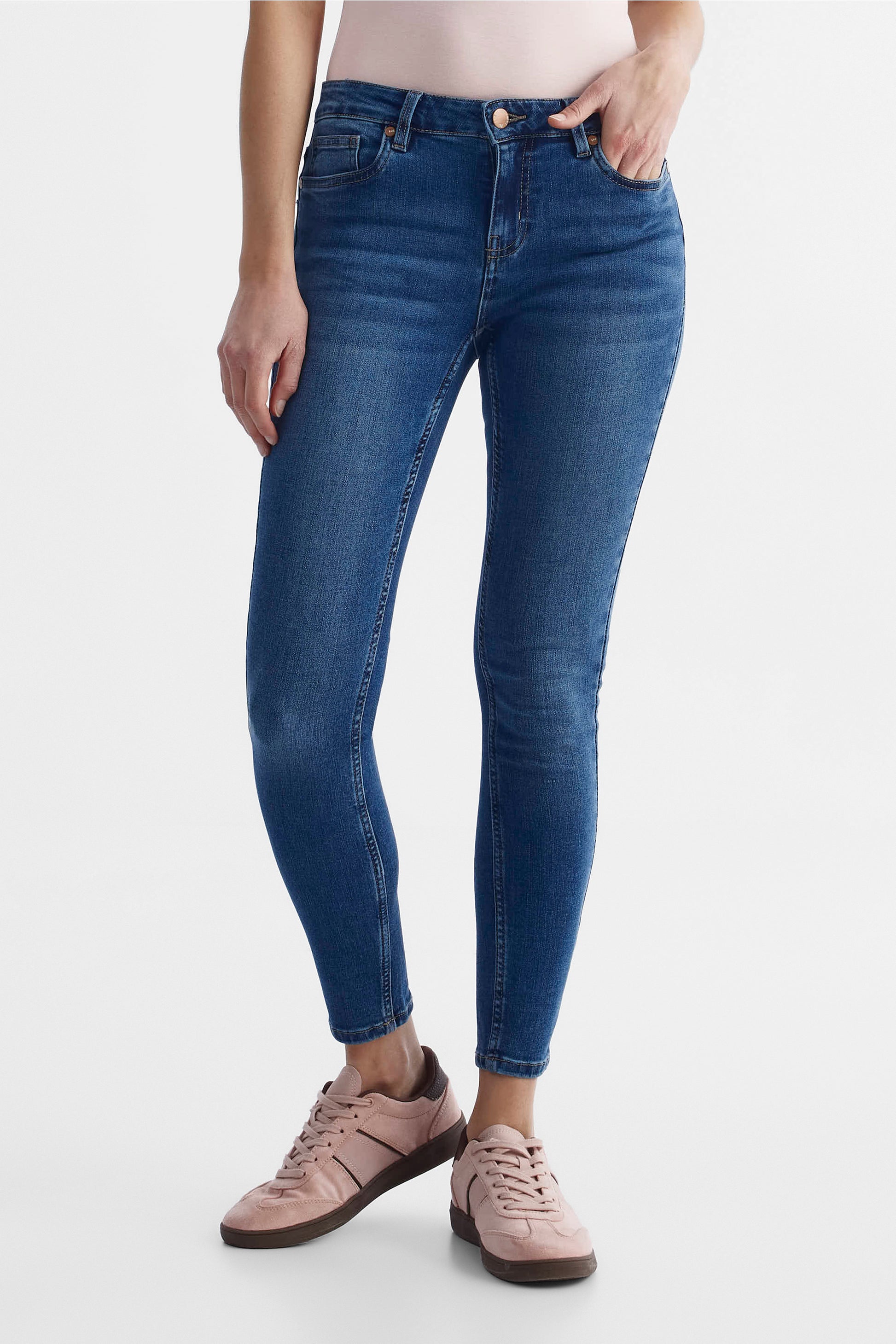 Femmes - Jeans && BLEU MOYEN
