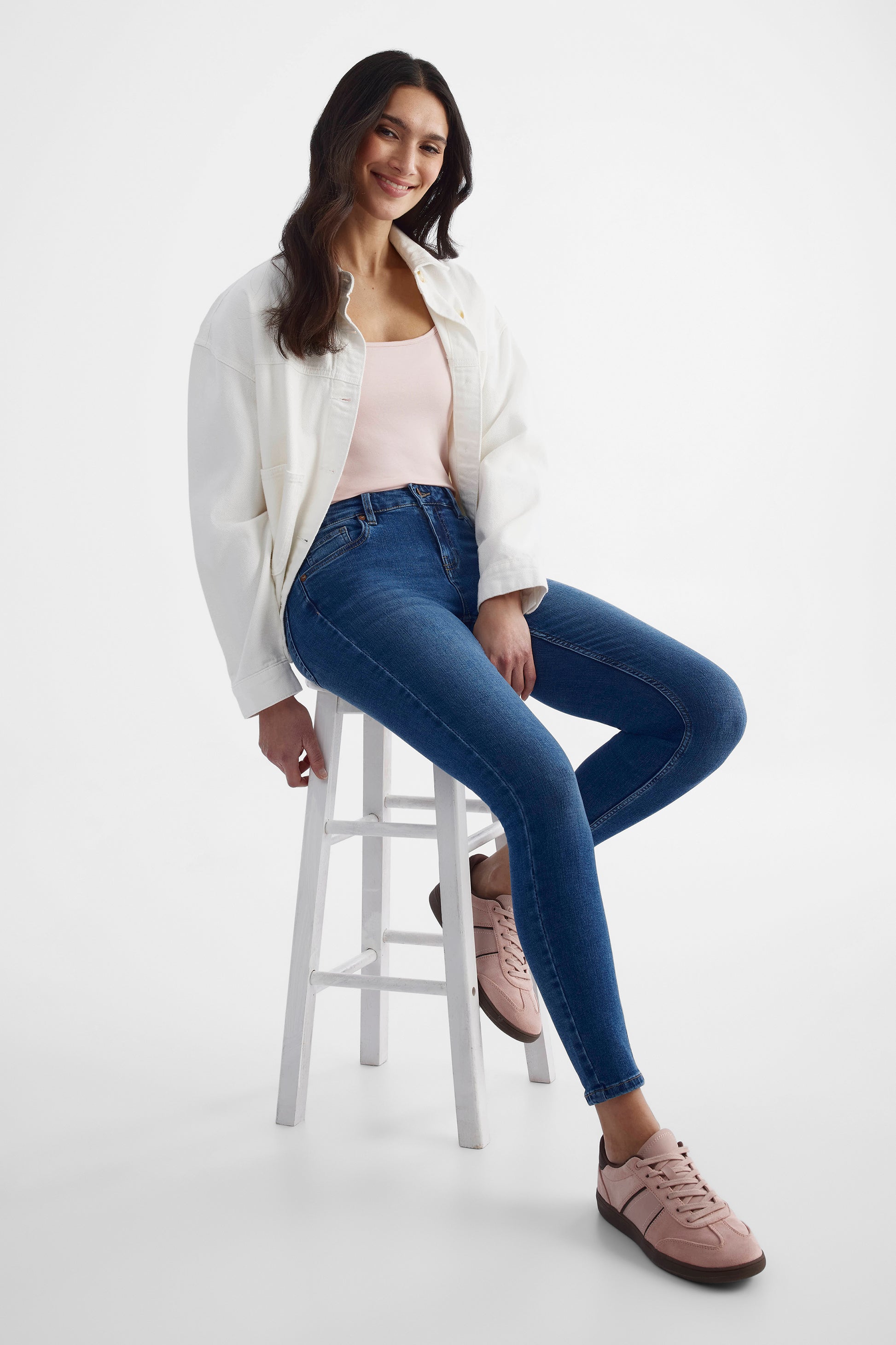 Femmes - Jeans && BLEU MOYEN