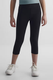 Legging sport taille haute galbant - Ado fille && NOIR