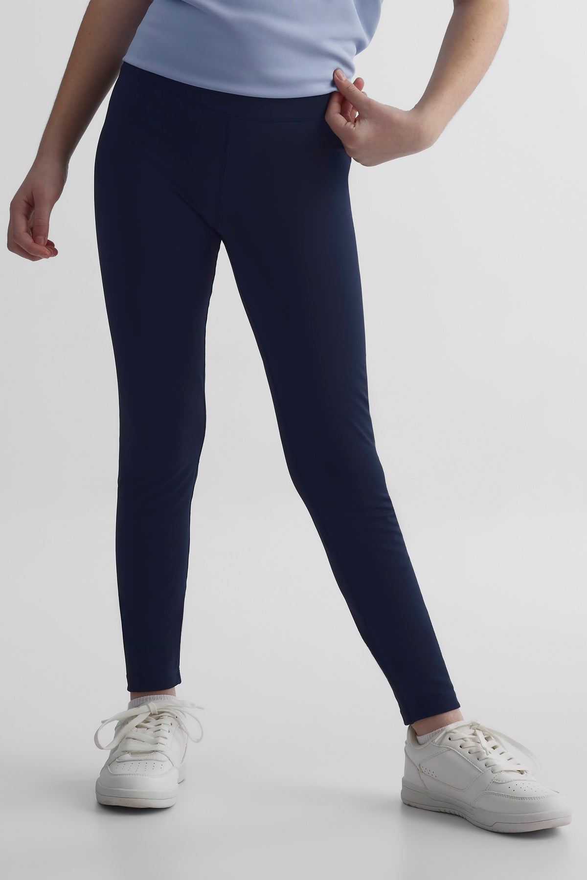 Legging sport ajusté longueur cheville - Ado fille && MARIN