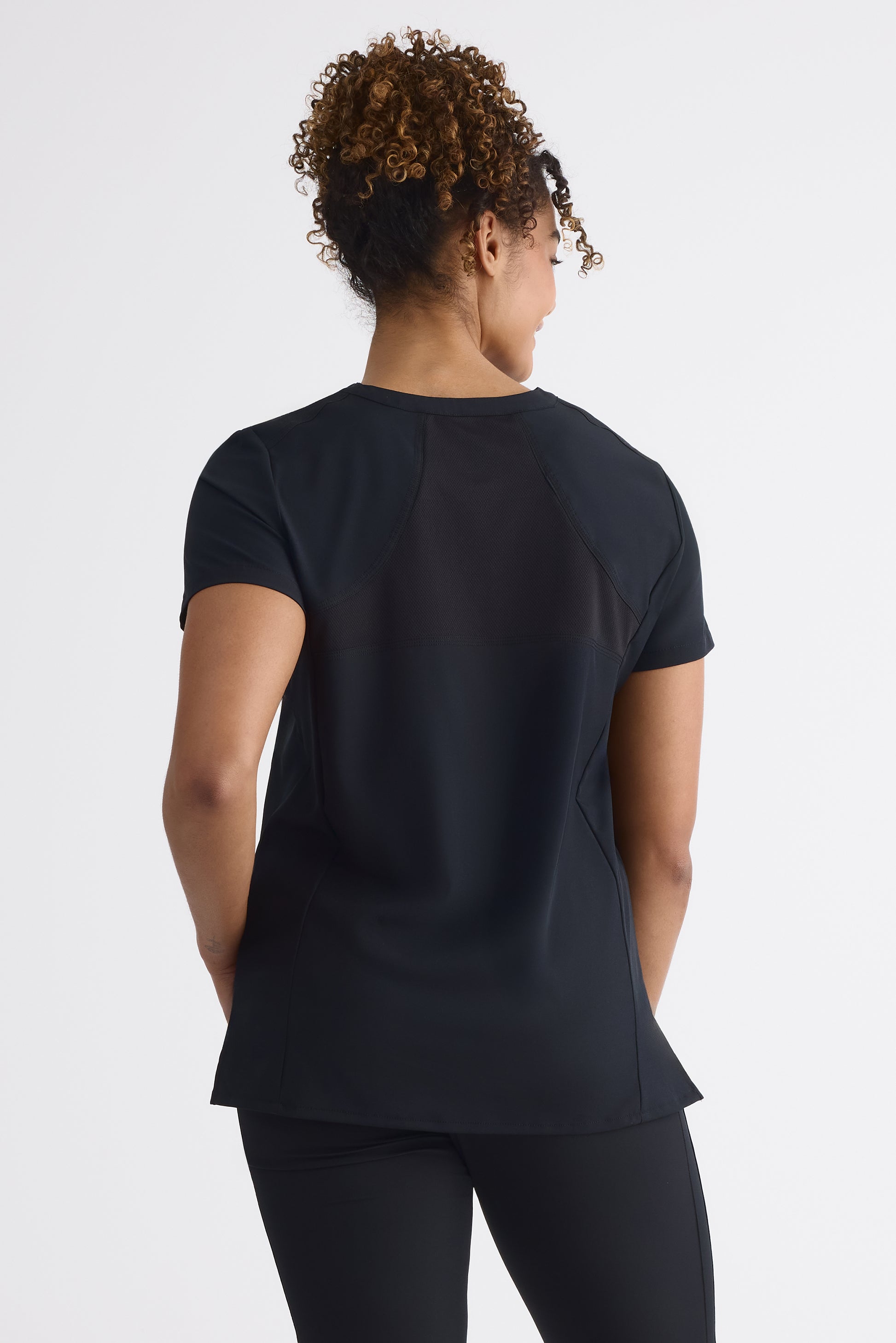 top short sleeve v-neck cotton - Baby && NOIR