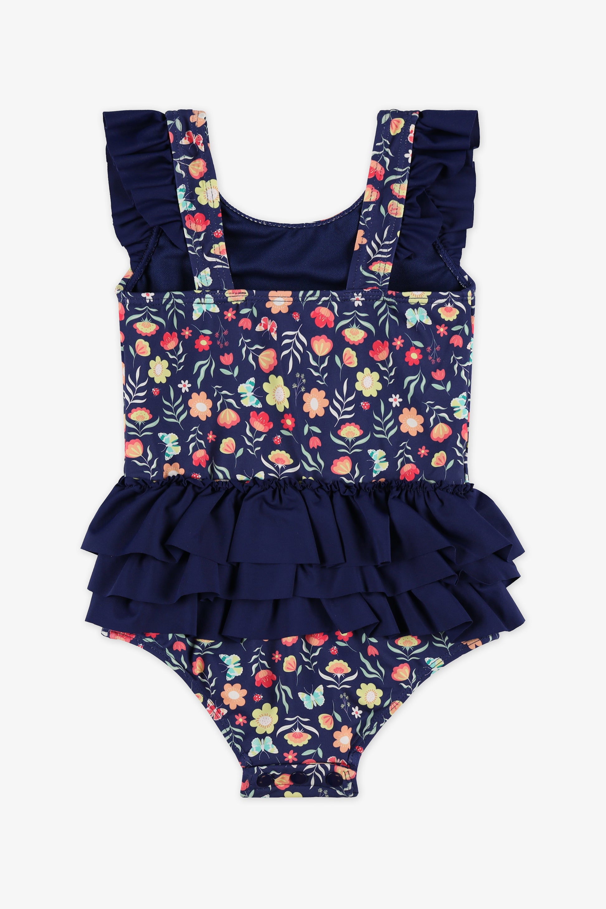 Maillot de bain 1 pièce frills - Bébé fille && BLEU MULTI