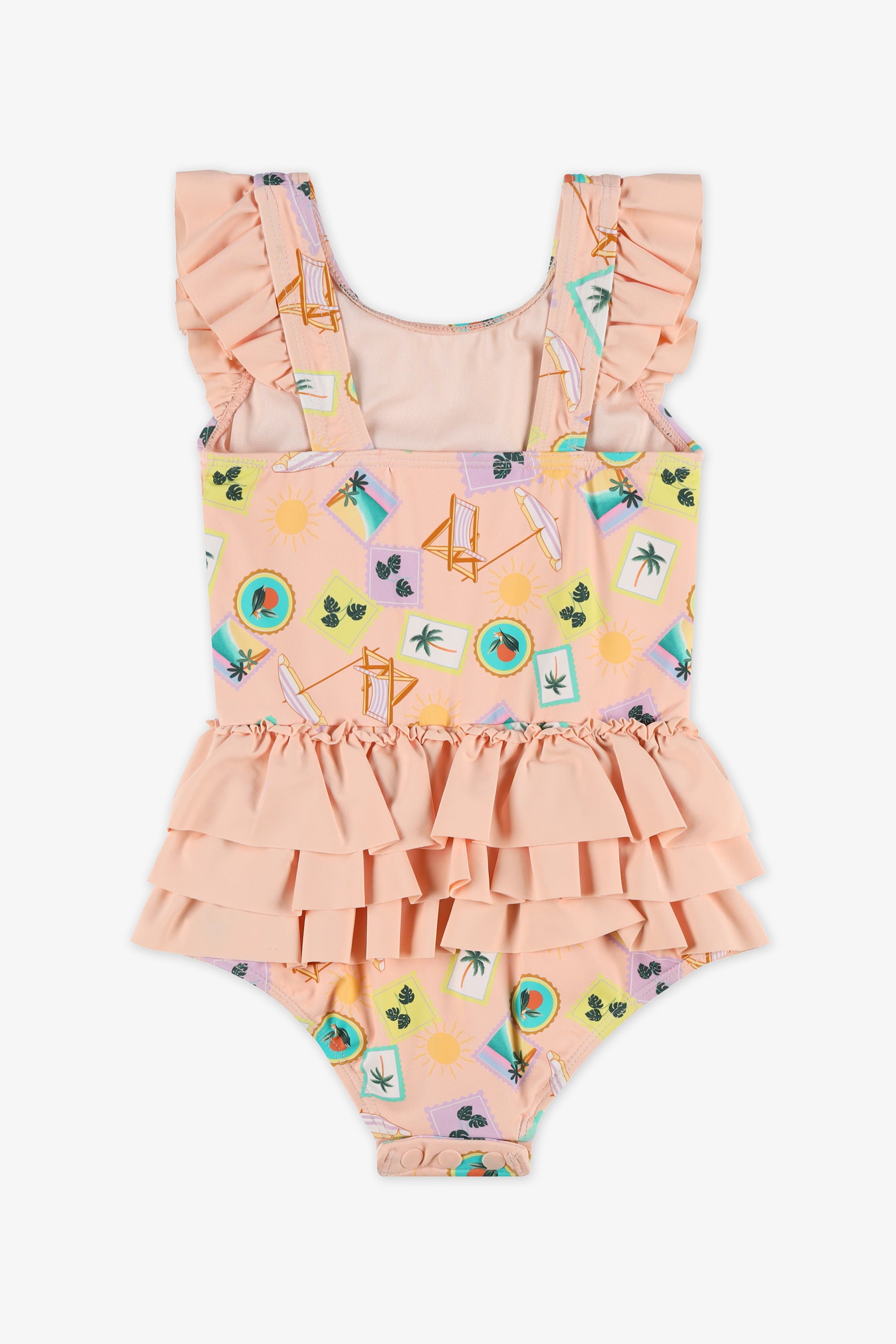 Maillot de bain 1 pièce frills - Bébé fille && PECHE