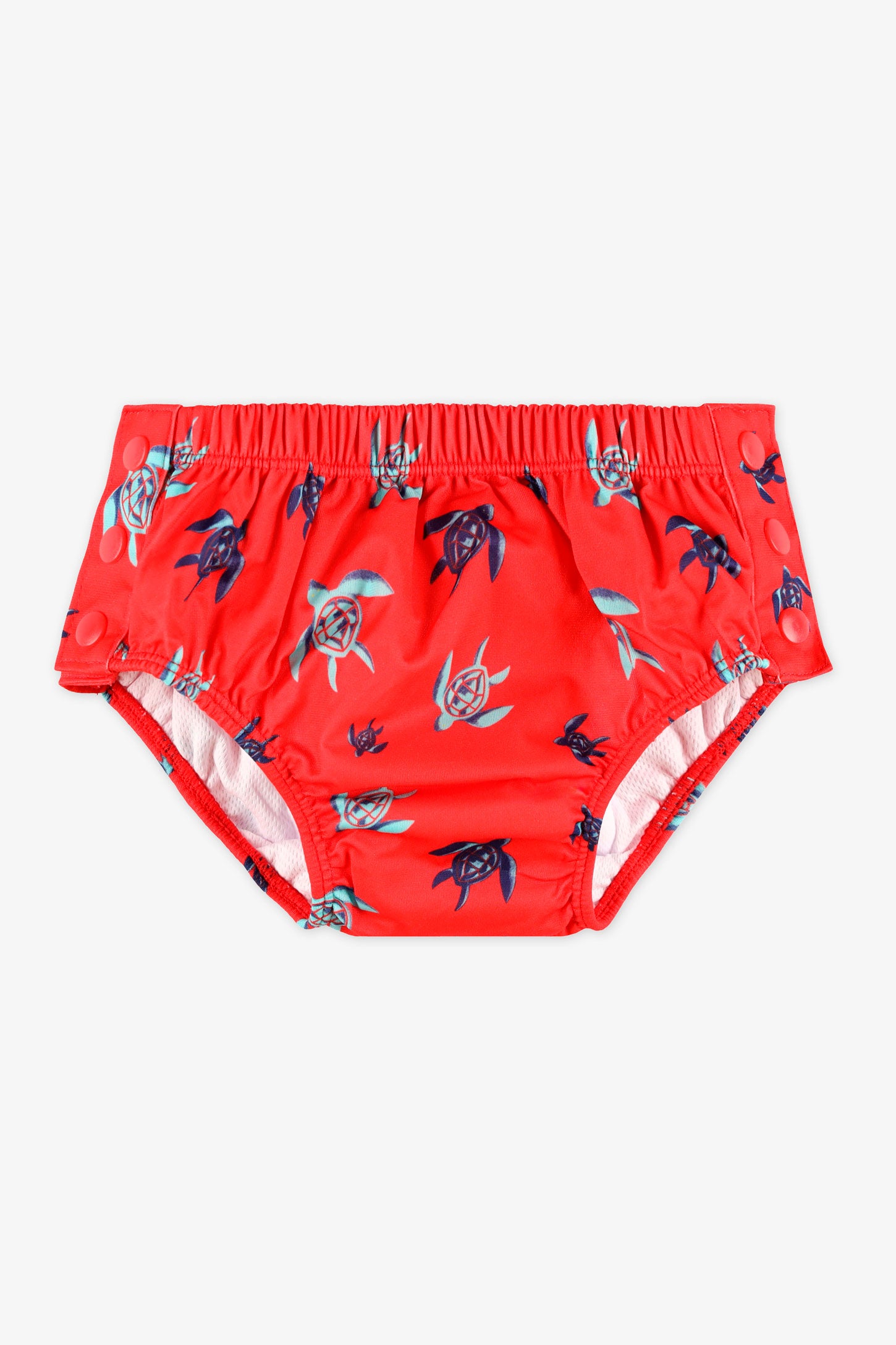 Couche-maillot imperméable à boutons - Bébé garçon && ROUGE/MULTI