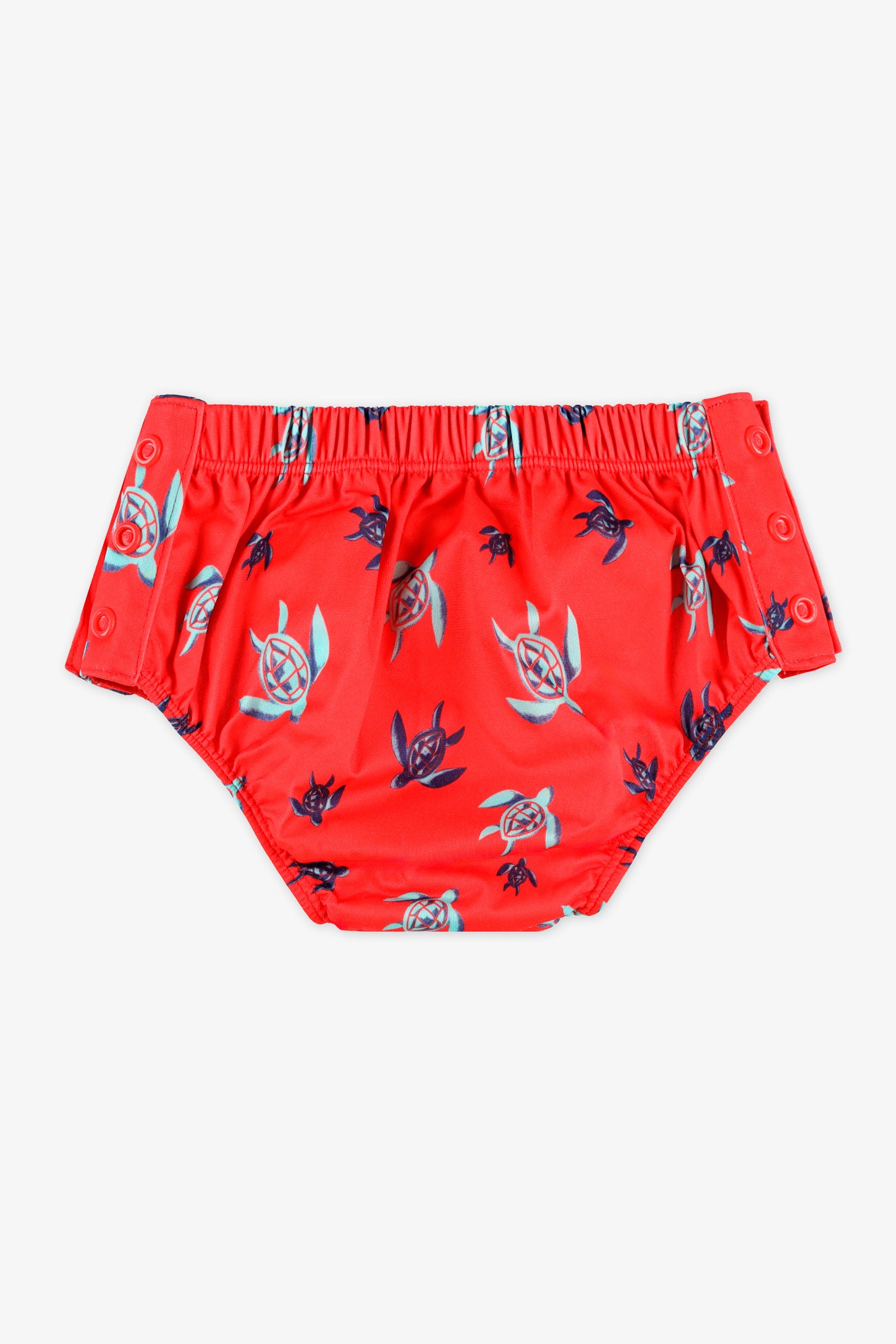 Couche-maillot imperméable à boutons - Bébé garçon && ROUGE/MULTI