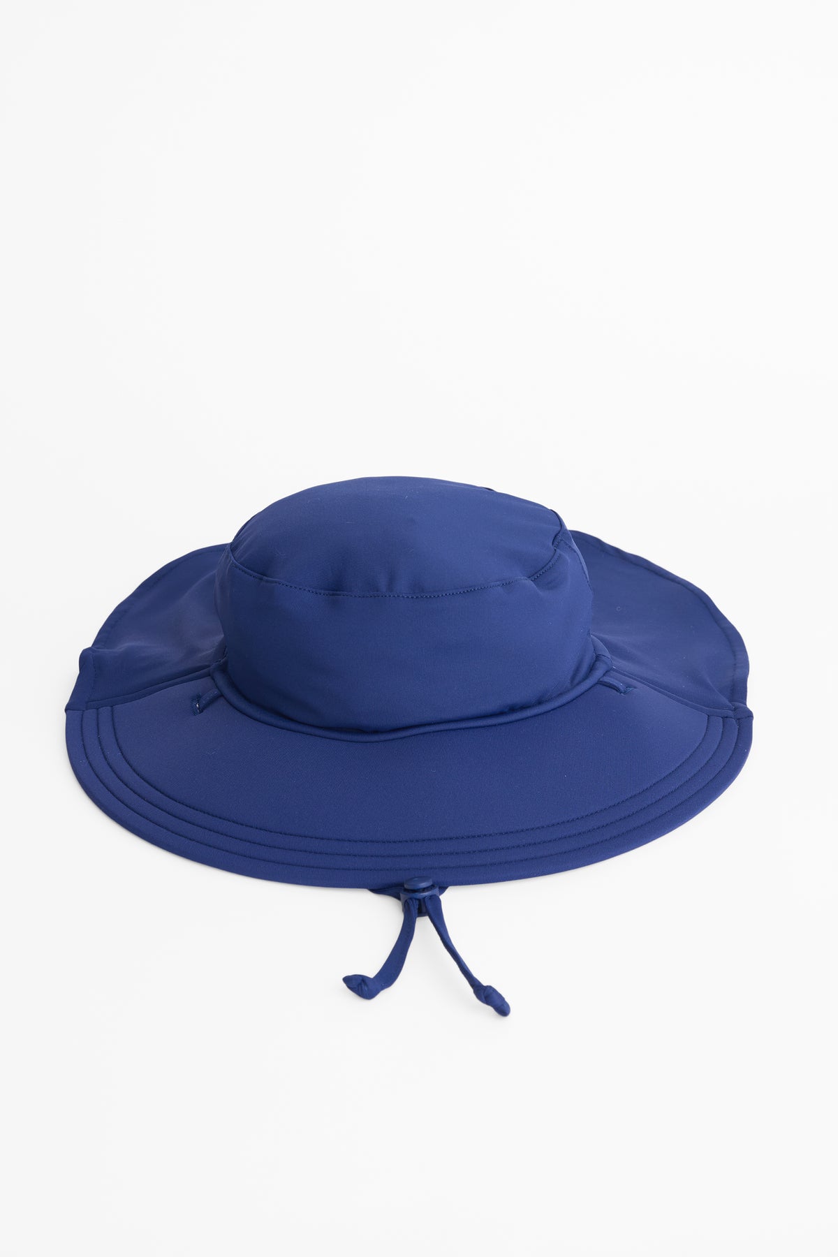 Chapeau de plage uni avec cordon - Bébé garçon && MARIN
