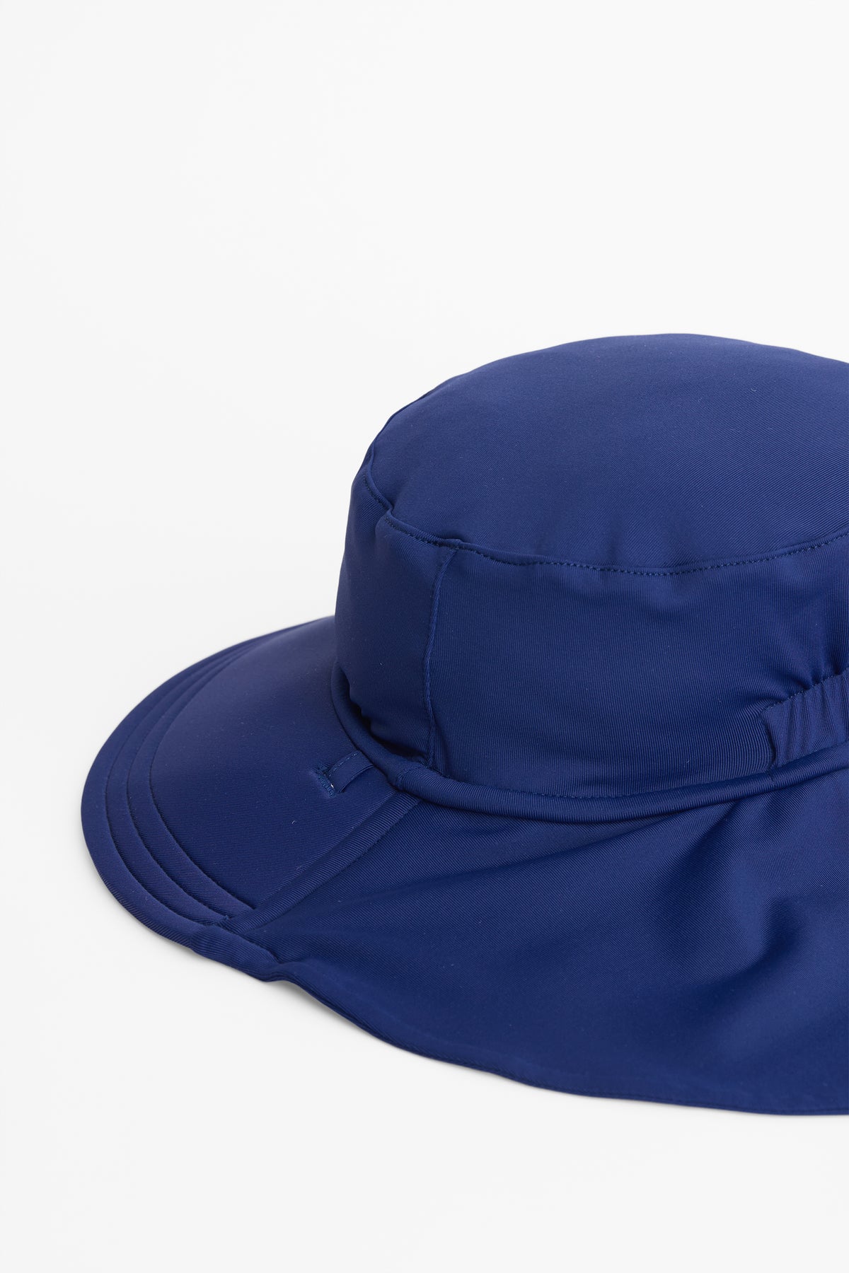 Chapeau de plage uni avec cordon - Bébé garçon && MARIN