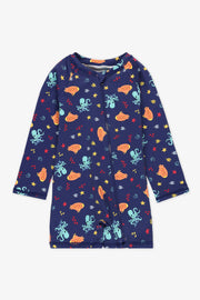 Maillot de bain rashguard M/longue - Bébé garçon && BLEU MULTI