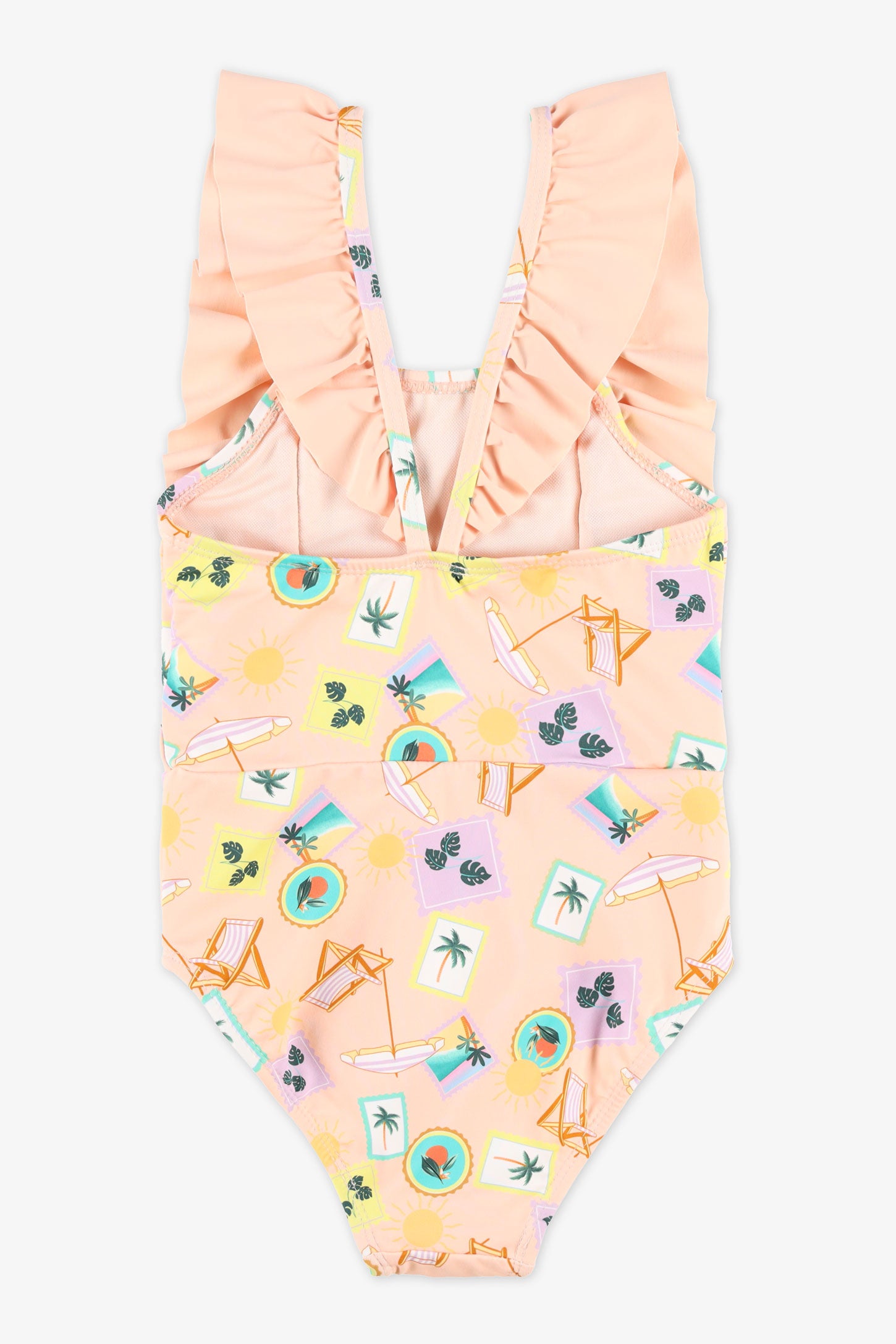Maillot de bain 1 pièce imprimé – Enfant fille && PECHE