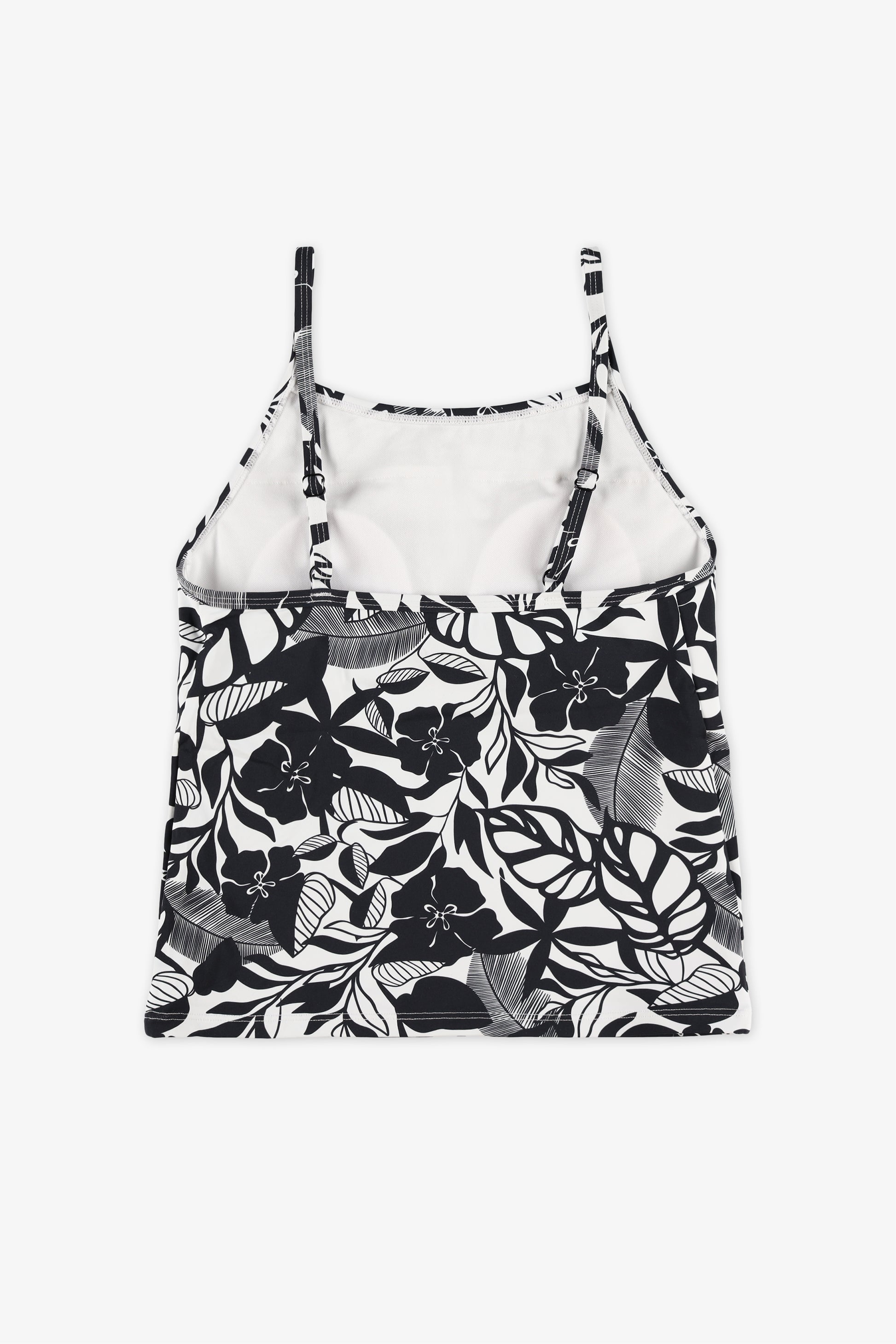 Tankini imprimé avec bretelles ajustables - Ado fille && NOIR/MULTI