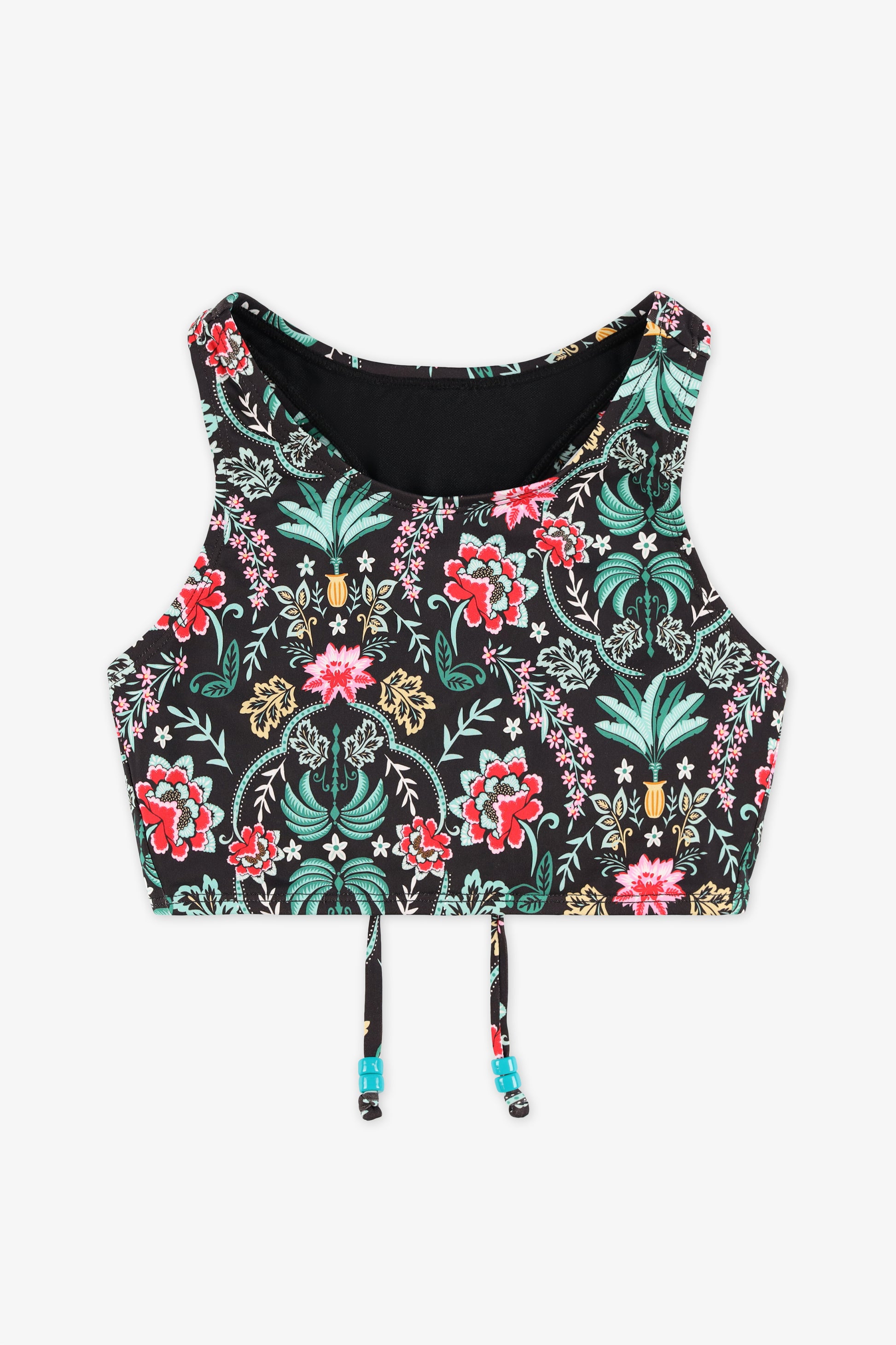 Haut de maillot crop top imprimé - Ado fille && SARCELLE/MULTI