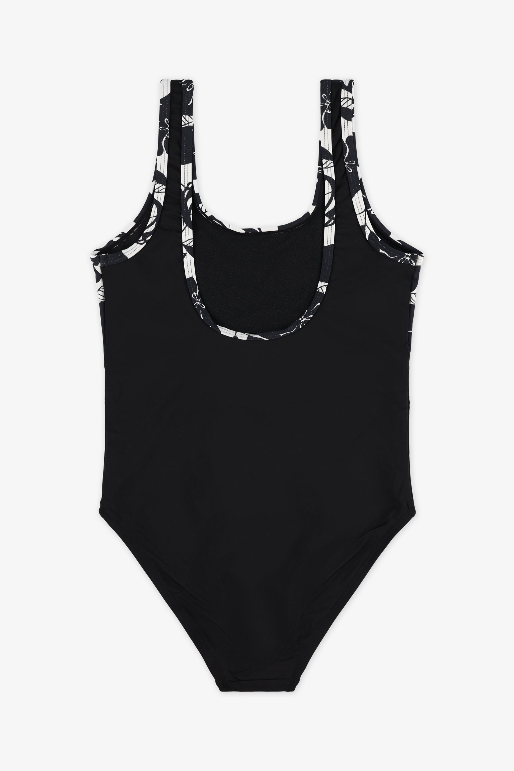 Maillot de bain 1 pièce manches longues - Ado fille && NOIR/MULTI