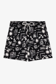 Maillot de bain short élastique - Enfant garçon && BLANC MULTI