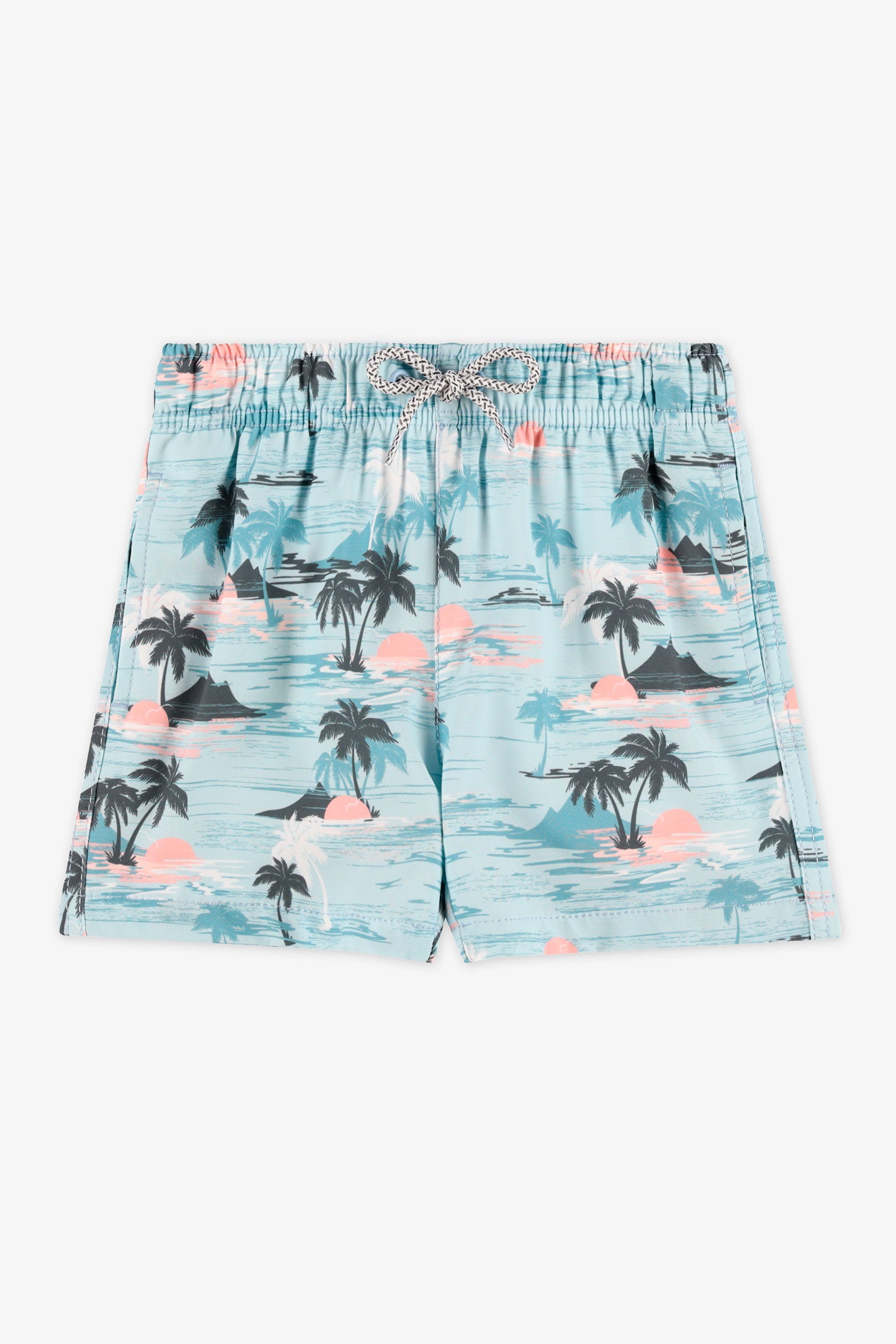 Maillot de bain short élastique - Enfant garçon && BLEU MULTI