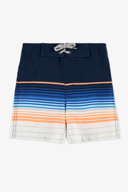 Maillot de bain boardshort extensible - Enfant garçon && ORANGE MULTI