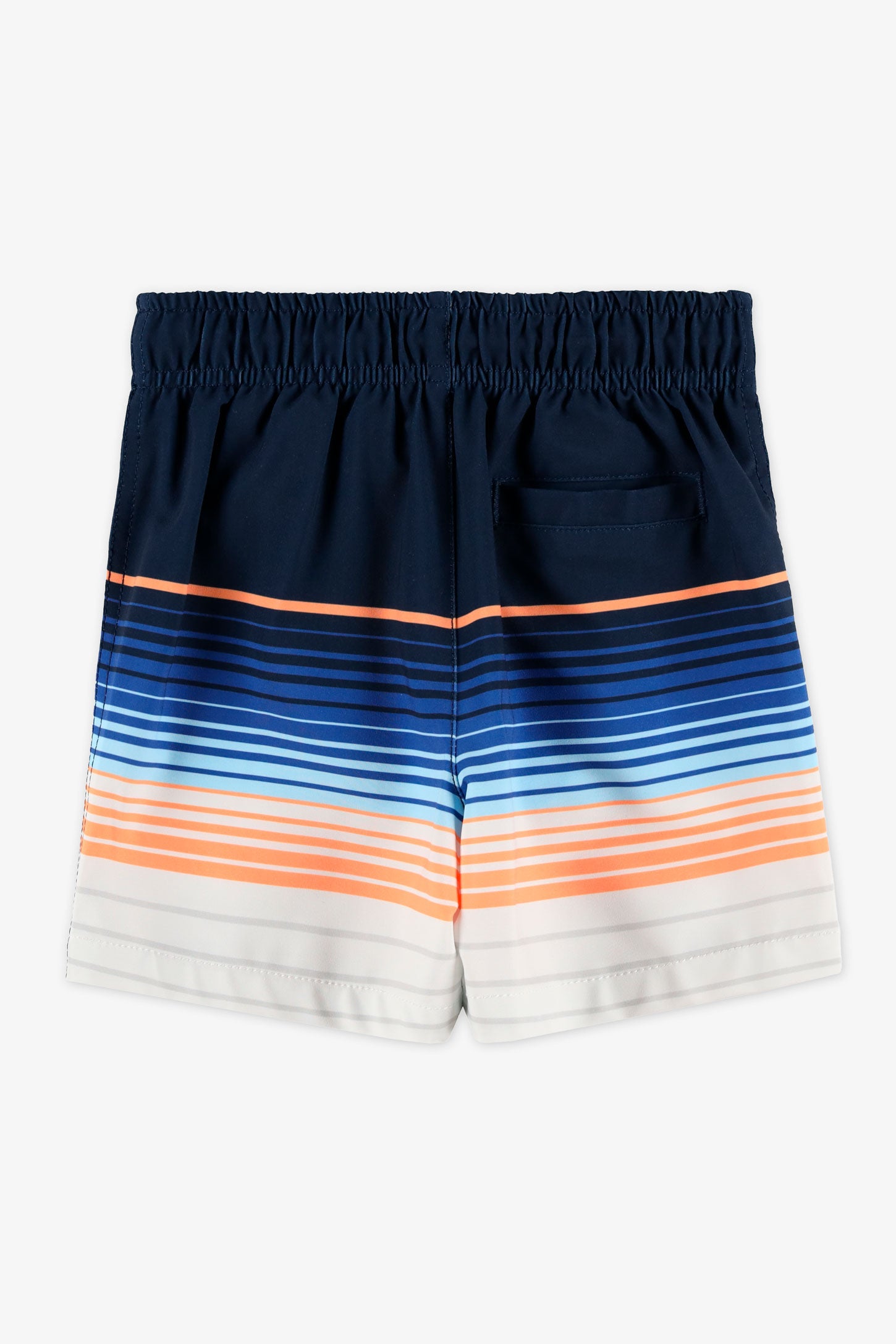 Maillot de bain boardshort extensible - Enfant garçon && ORANGE MULTI