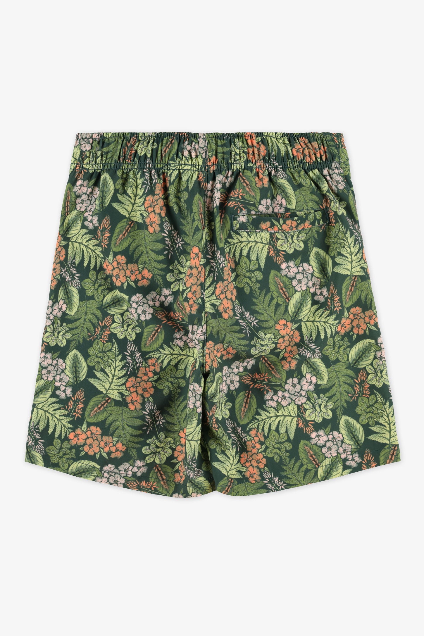 Maillot de bain boardshort 4-way stretch - Ado garçon && VERT/MULTI