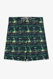 Maillot de bain boardshort 4-way stretch - Ado garçon && AQUA/MULTI