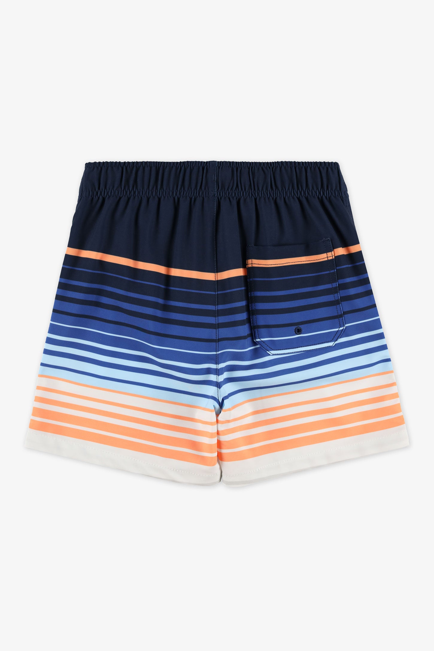 Maillot de bain short élastique – Ado garçon && ORANGE MULTI