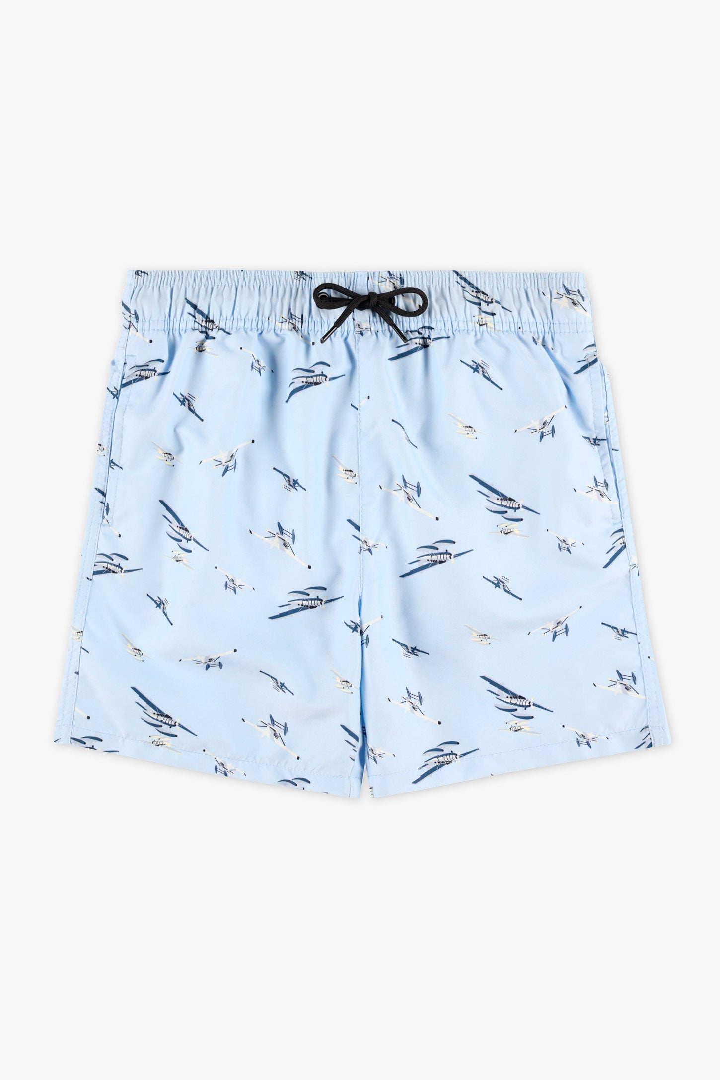 Maillot de bain boardshort imprimé – Ado garçon && BLEU MULTI